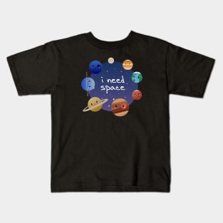 Cute Solar System - I Need Space Kids T-Shirt